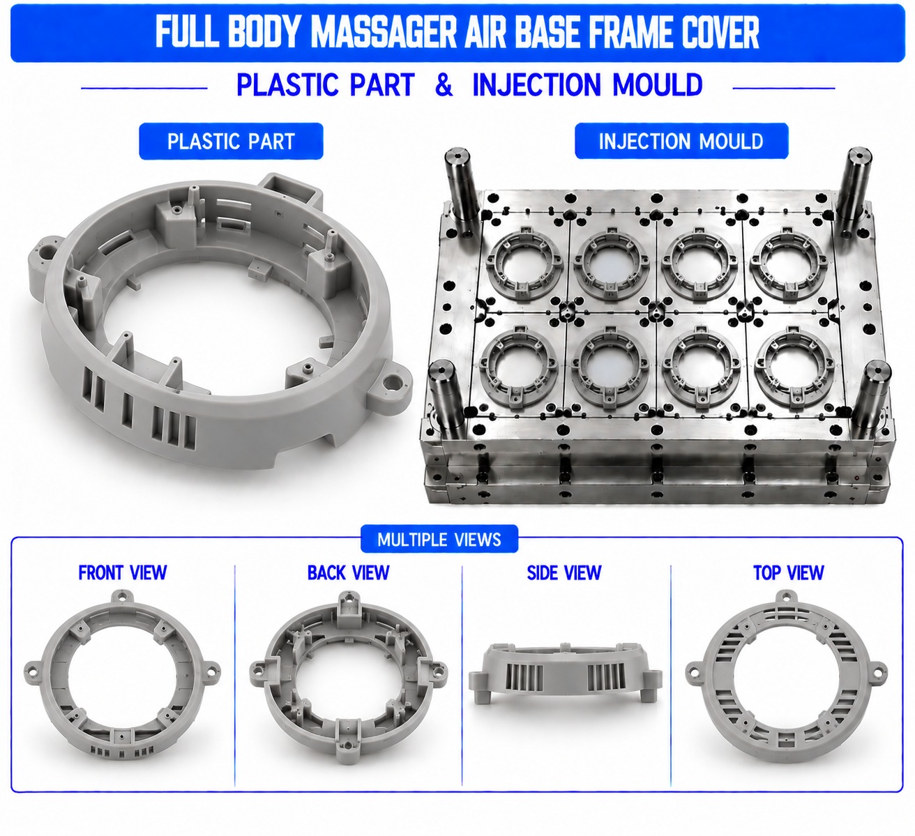 Full Body Massager Plastic Air Base Frame Cover Mould and Moulding Services